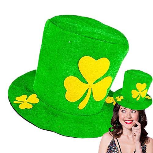 zwxqe Leprechaun Hat, St. Patrick's Day Top Hat, Saint Patrick's Day Hat, Green Leprechaun Hat, St. Patrick's Day Costume Accessory, Shamrock Leprechaun Hat, Stylish St. Patrick's Day Hat von zwxqe