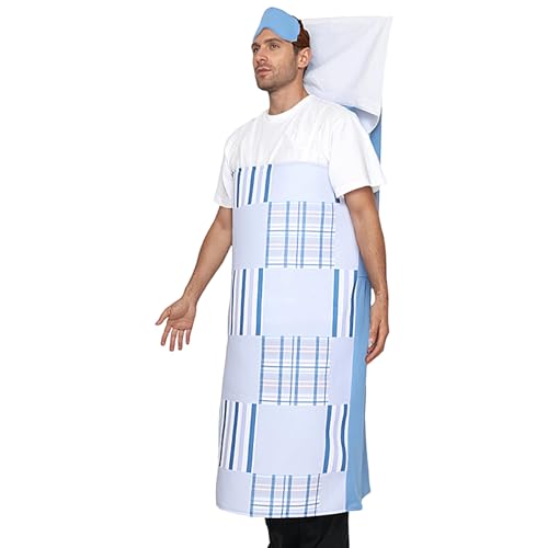 zwxqe Lustiges Halloween-Kostüm, schlafender Patient, Halloween-Kostüm, Streichverkleiden, lustiges Outfit für Cosplay-Partys, Zuhause, Bühnenaufführung, Event, Männer, Versammlungen und Frauen zwxqe Lustiges Halloween-Kostüm, schlafender Patient, Halloween-Kostüm, Streichverkleiden, lustiges Outfit für Cosplay-Partys, Zuhause, Bühnenaufführung, Event, Männer, Versammlungen und Frauen von zwxqe