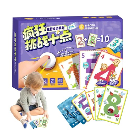 Math Table Games, Addition Math Games for Kids, Fun Family Board, Educational Learning Activities for Children Ages 3+, Homeschool Classroom Must-Haves for Development von zwxqe