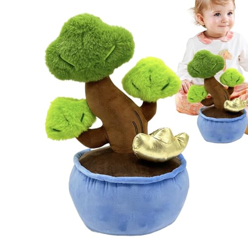 zwxqe Money Tree Plush Toy, Cute Potted Plant Stuffed Doll, Cartoon Flower Pot Plush, Soft Throw Pillow, Adorable Doll for Home and Playtime, PP Cotton Fun Decor for Bedrooms von zwxqe