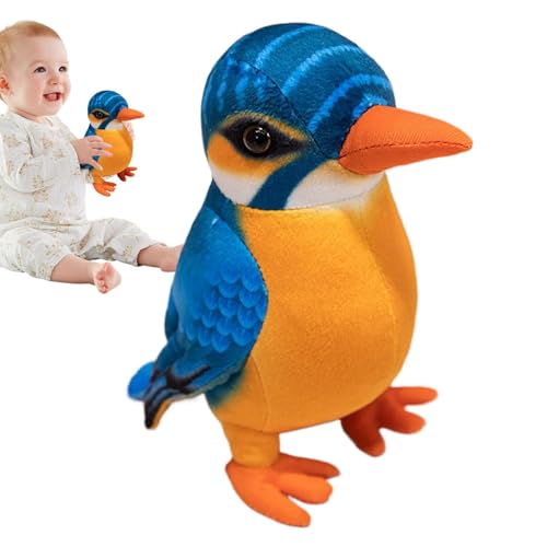 zwxqe Parrot Plush Toy, Soft Stuffed Animal Toy, Realistic Parrot Plush, 7.8-Inch Parrot Toy, Cute Parrot Hug Pillow, Collectible Parrot Plush, Christmas Parrot Plush, Baby Bedtime Plush Toy von zwxqe