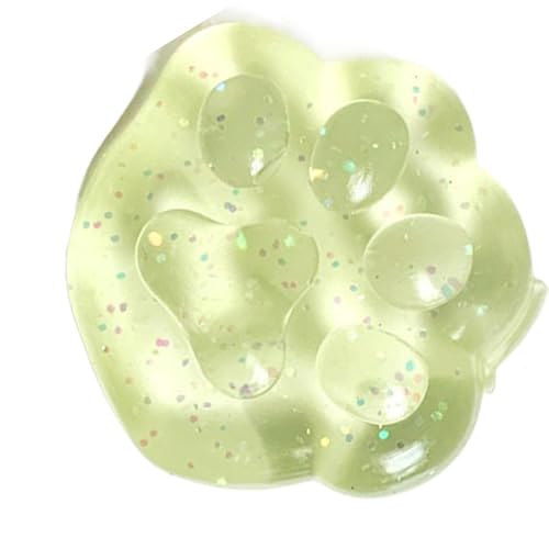 zwxqe Paw Squeeze Toys, Cat Paw, Stress Relief Desktop Ornament Plaything, Cute and Fun Sequins Pinching Plaything, 1.57x1.57 Inches Elastic Squeeze Toys for Kids and Adults von zwxqe