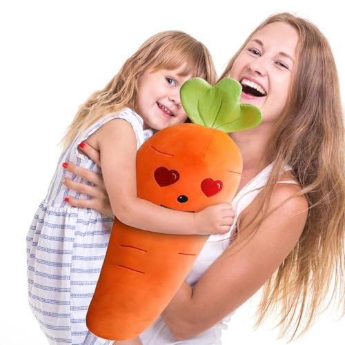 zwxqe Plüsch Karotte Spielzeug,17,71 Zoll Karotten-Plüsch-Stofftier mit süßem Lächelngesicht | Kuscheliger Gemüseplüsch für Ostern, Heimdekoration, Foto-Requisiten, Ostergeschenke für Kinder zwxqe Plüsch Karotte Spielzeug,17,71 Zoll Karotten-Plüsch-Stofftier mit süßem Lächelngesicht | Kuscheliger Gemüseplüsch für Ostern, Heimdekoration, Foto-Requisiten, Ostergeschenke für Kinder von zwxqe