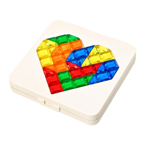 zwxqe Portable Desktop Puzzle Game, 120 Challenges Portable Smart Puzzle Games, Smart Game I Q Love Travel Puzzle Game, Puzzle Board Game, Brain Teaser Board Game for Children Teens Adults von zwxqe