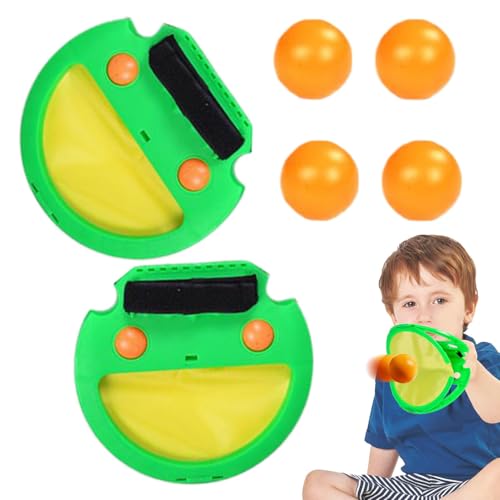 zwxqe Racket Pocket Ball Game, Throwing Ball Catch Toy, Backyard Beach Pool Toys, Fun Racket Balls Game, Parent-Child Balls Games, Racket Pocket Ball Game for Kids, 8.46x7.87 Inches von zwxqe