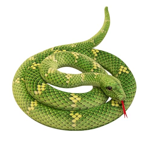 zwxqe Snake Stuffed Animal 190cm Long Anaconda Plush Toy Large Realistic Snake Plush Stuffed Snake Toy for Kids Anaconda Plush Toy for Display Snake Plush for Birthday Pranks von zwxqe