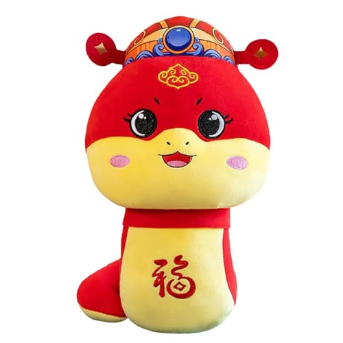 zwxqe Spring Festival Decorations, Cuddly Snake Plush, Animal-Themed, Unique Plush Pillows, Classroom Rewards, Comfortable Plush Toy, Educational Stuffed Animal for Teacher Student Award von zwxqe