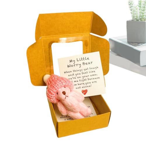 zwxqe Stoffbären Plüsch | Stoffbär Mit Motivationskarte | Handgefertigtes Süßes Haustier Mit Inspirationskarte Für Frauen Männer Kinder zwxqe Stoffbären Plüsch | Stoffbär Mit Motivationskarte | Handgefertigtes Süßes Haustier Mit Inspirationskarte Für Frauen Männer Kinder von zwxqe