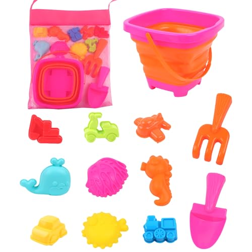zwxqe Strandspielzeug Set,Sandspielzeug Mit Schaufeln Und Eimern Für Kinder - 13-Teiliges Zusammenklappbares Set Für Outdoor, Sandkasten, Camping, Reisen & Strandurlaub zwxqe Strandspielzeug Set,Sandspielzeug Mit Schaufeln Und Eimern Für Kinder - 13-Teiliges Zusammenklappbares Set Für Outdoor, Sandkasten, Camping, Reisen & Strandurlaub von zwxqe