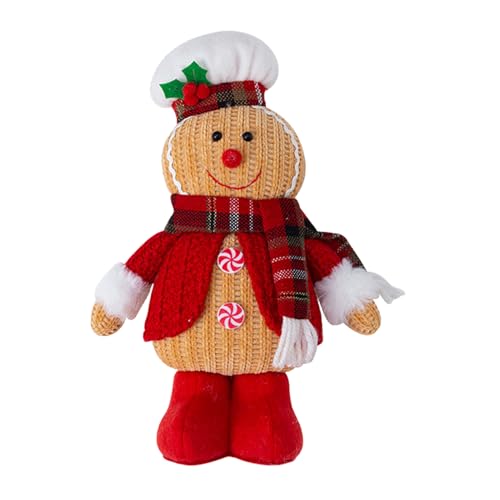 zwxqe Weihnachts-Mann-Plüschspielzeug,Mann-Plüschtier,Kreatives Weihnachtsplüschkissen | -Gingy-Plüschspielzeug für Kindergeburtstag, Weihnachtsdekoration zwxqe Weihnachts-Mann-Plüschspielzeug,Mann-Plüschtier,Kreatives Weihnachtsplüschkissen | -Gingy-Plüschspielzeug für Kindergeburtstag, Weihnachtsdekoration von zwxqe